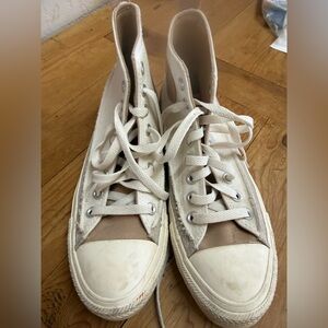 Converse Beige High-Top Sneakers